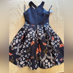 Ted Baker Blue and Floral Dress